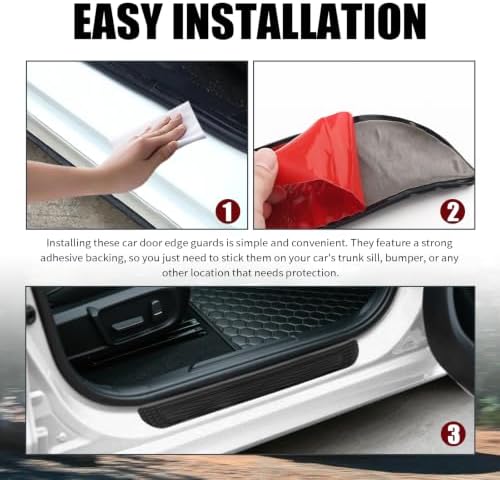 4PCS Car Door Sill Protector, Width 2.56" Car Door Protector - Image 5