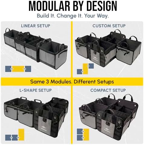 Modular 5-Section Heavy Duty Trunk Organizer - Image 3