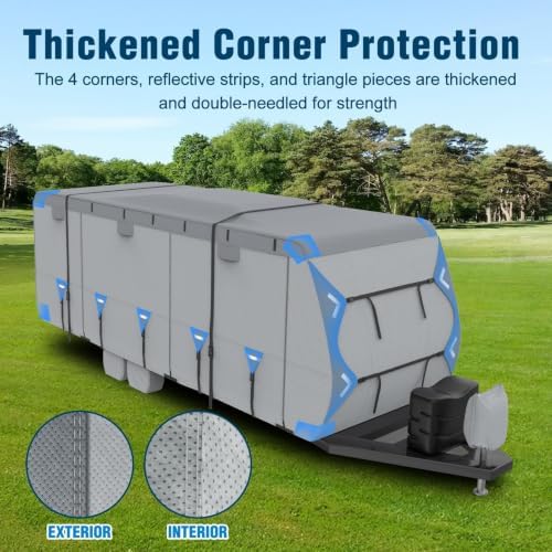 Mofeez RV Cover, 30-33ft Travel Trailer Cover, Heavy Duty 7 Layer Top Anti-UV - Image 5