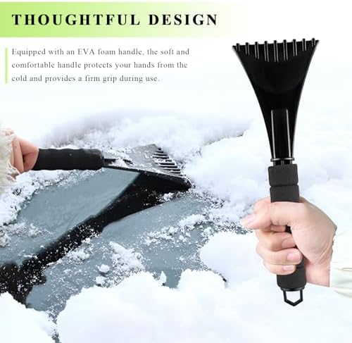 2PCS Ice Scraper for Car Windshield, Scratch-Free Auto Window Snow Scraper - Image 4