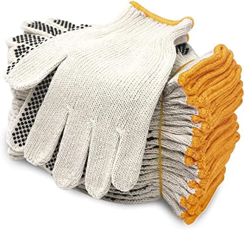 Evridwear Cotton Polyester String Knit Shell Safety Protection Work Gloves by Evridwear