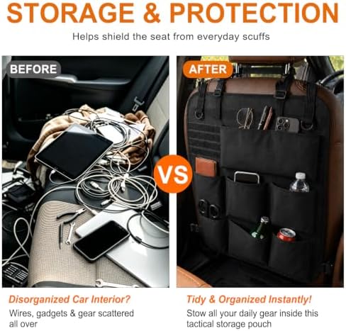 Car Seat Back Organizer, Backseat Car Organizer - Image 5