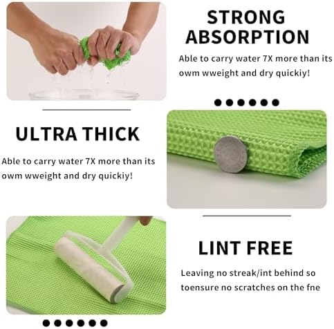 XINDELL Waffle Weave Microfiber Towel, Cleaning Cloth - Image 2