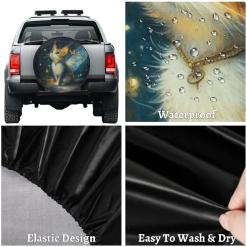 Cat Fairy Spare Tire Cover Dust-Proof Wheel Protector - Image 4