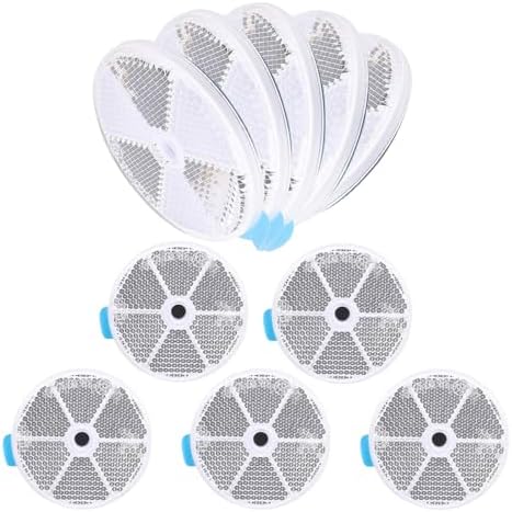 10 Pack White Self Adhesive and Screw on Round Reflectors DOT - Image 6