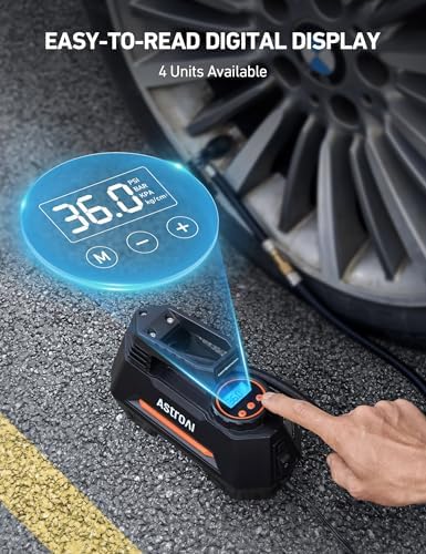 AstroAI H2 Pro Tire Inflator Portable Air Compressor Fully Upgraded Cordless - Image 5