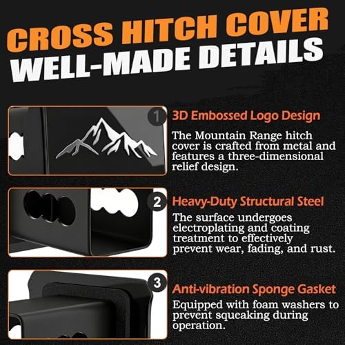 Mountains Range Hitch Cover for 2 Inch Receivers - Image 3