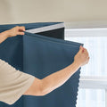 AJAZZ 100% Window Blinds Blackout Portable Black Out Curtains Adhesive Curtains by AJAZZ