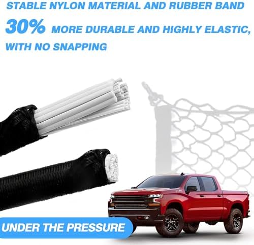 MICTUNING Upgraded 41 x 30 Inch Cargo Net Auto Trunk Rear Cargo Organizer - Image 4