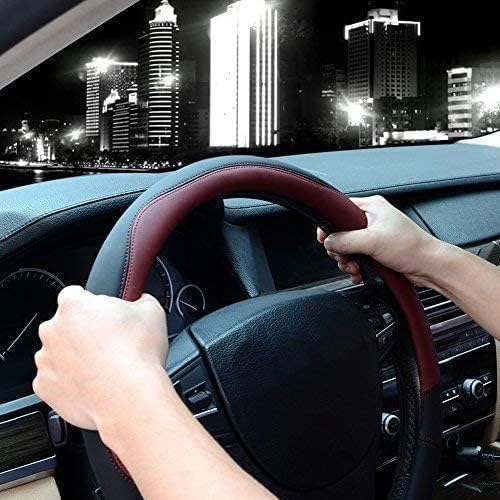 Valleycomfy Microfiber Leather Steering Wheel Cover Large-Size - Image 4