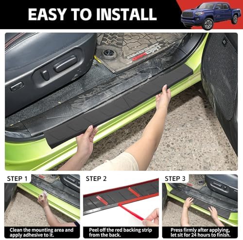 Door Sill Guards Kit Fit for 2022-2026 Rivian R1T Accessories Entry Guard - Image 5