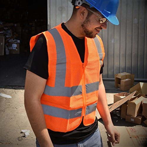 Neiko High Visibility Safety Vest, ANSI Class 2, No Pocket - Image 4