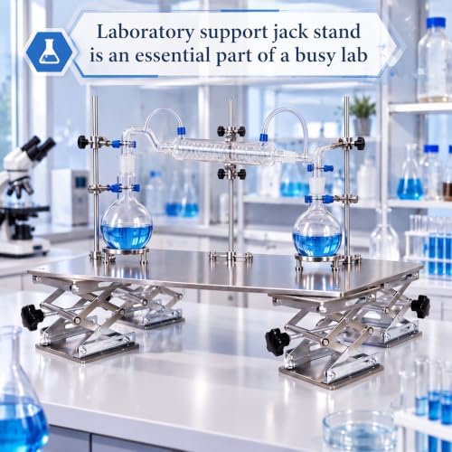 4 Pcs 6 x 6 Inches Laboratory Scissors Jack Lab Lift Platform - Image 5