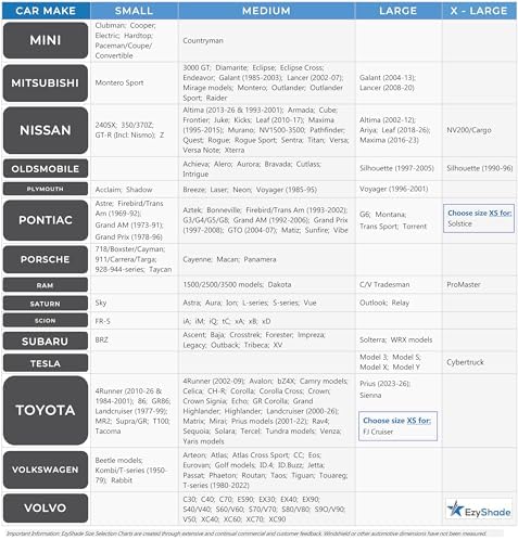 EzyShade Truck Car Windshield Sun Shade. See Size-Chart. Large Size - Image 6