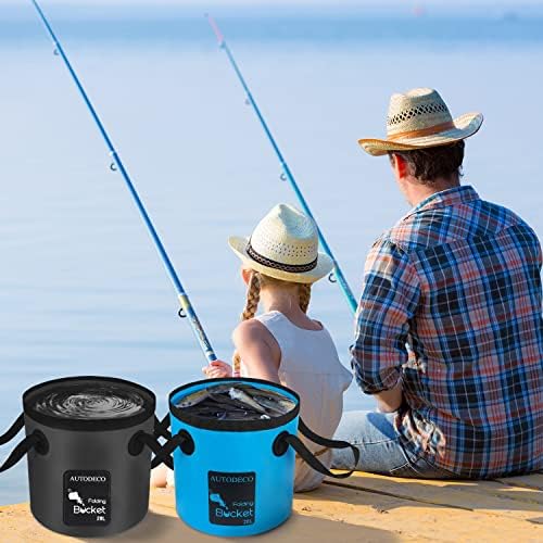 Collapsible Bucket 5 Gallon Container Folding Water Bucket Portable Wash Basin - Image 5
