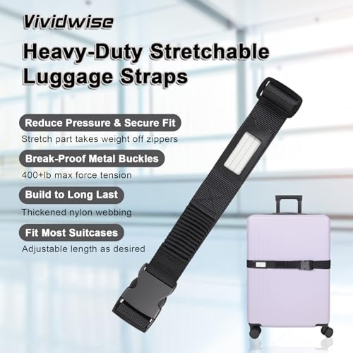 Luggage Straps for Suitcases, Stretchable TSA Approved Suitcase Straps - Image 6