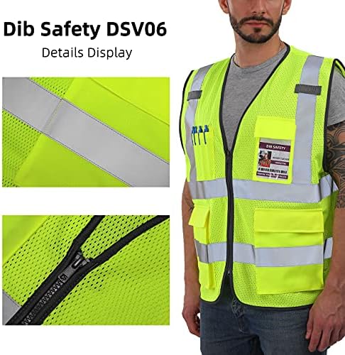 Dib Safety Hi Vis Reflective Safety Vest - Image 4