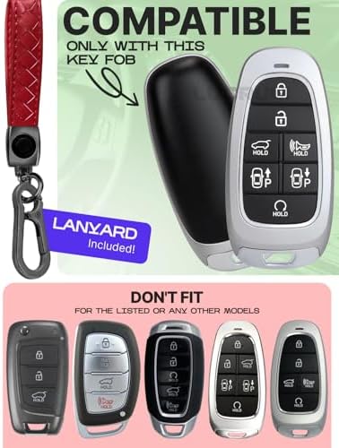 Lucrum Compatible with Hyundai Key Fob Cover & Keychain - Image 2
