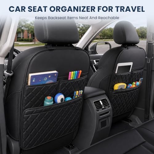 ROXAI 2 Pack Kick Mats Back Seat Protector, Seat Back Cover - Image 6