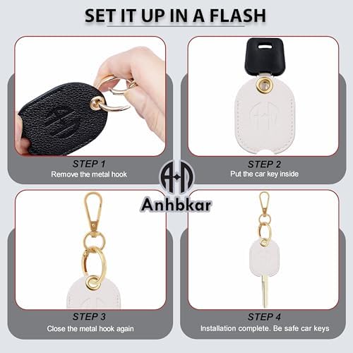 Leather Key Cover for Broken Car Key Loop Replacement - Image 3