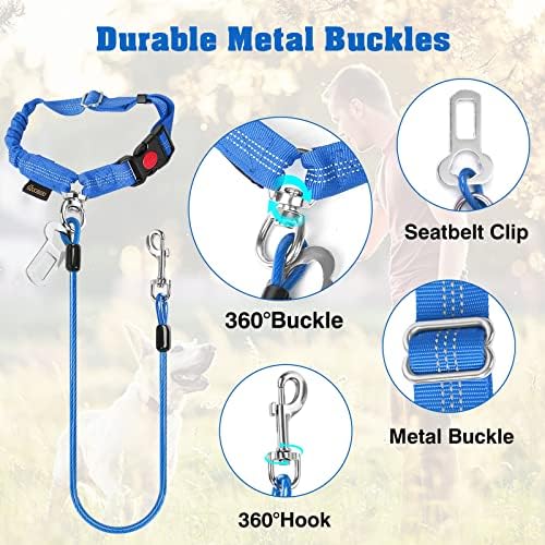 Chew Proof Dog Car Seat Belt, 2 in 1 Steel Cable Dog Car Accessories Headrest - Image 5