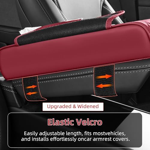 5 in 1 Nappa Leather Console Armrest Cover - Image 6