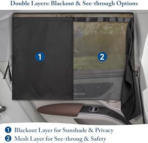 Car Window Shades, 2 Pack Car Sun Shade - Image 2