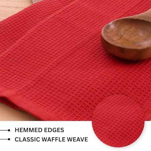 PurpleEssences Solid Kitchen Cloths, Dish Towel 15x25 Set of 6 - Image 3
