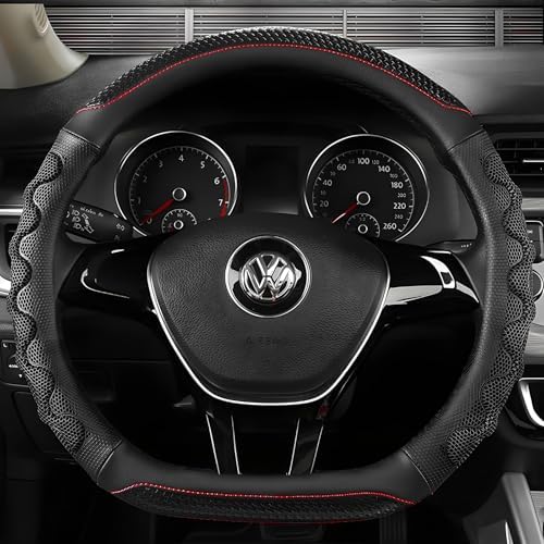 D-Shaped Steering Wheel Cover, Leather Car Wheel Protector - Image 6