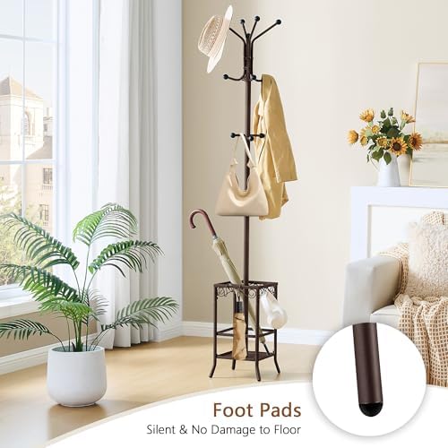 Hoctieon Coat Rack Freestanding, Coat Tree - Image 6