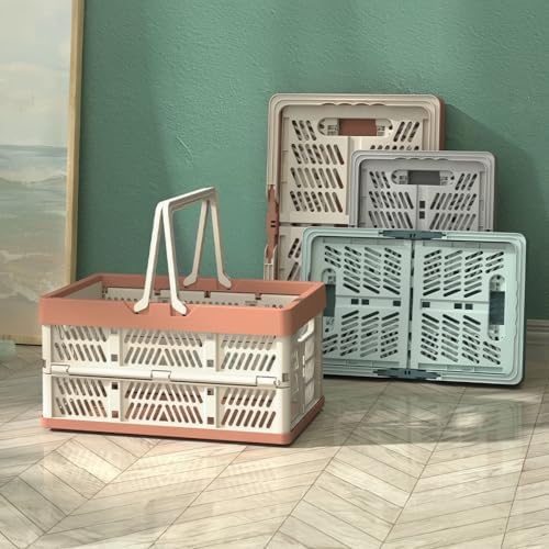 Collapsible Crate Milk Crates for Storage Plastic shopping basket 20L for - Image 3