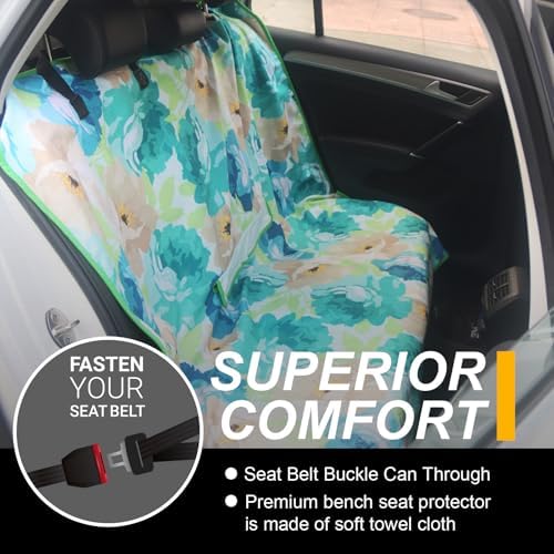 Back Seat Cover for Car Trucks Van SUV Jeep, Waterproof Rear Bench Towel Seat - Image 2