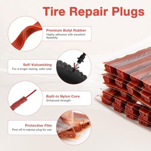 Sixzoo 30 PCS Tire Plugs Heavy Duty - Image 3