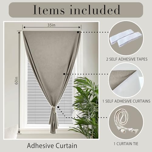 100% Blackout Magic Tape Stick On Curtains Window Shades Pull Down Blackout - Image 6