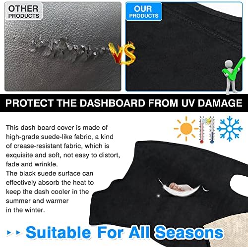 Autorder Dashboard Cover Mat for Chrysler PT Cruiser 2001 2002 2003 2004 2005 - Image 4