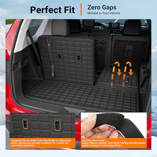powoq Cargo Mat with Backrest Mats Compatible with 2023-2026 Honda Pilot - Image 2