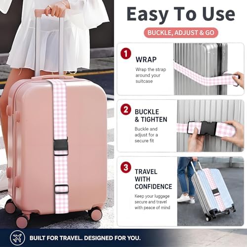 Luggage Strap for Suitcases Adjustable Travel Belt - Image 4