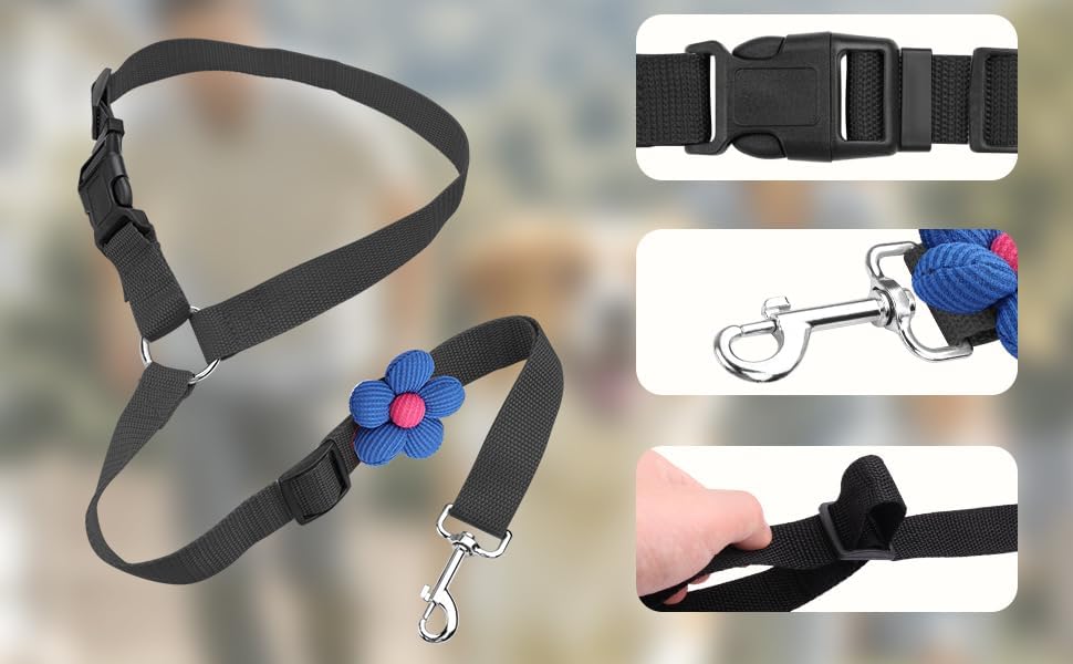 YAOHDAO Dog Seat Belt Harness for Car, Restraint Adjustable - Image 4