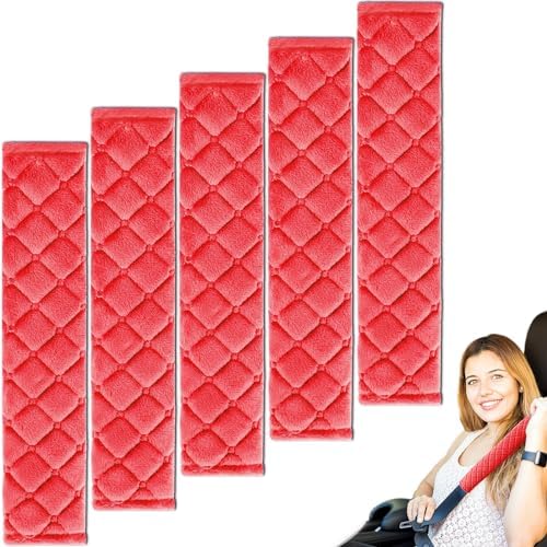 5 Pack Soft Comfort Car Seatbelt Cover Protector Pads Strap by WSSROGY%C3%97LAMEA