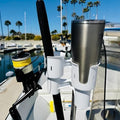 ROBOCUP, Patented Clamp On Boat Cup Holder |Multifunction Dual Drink Caddy by RoboCup