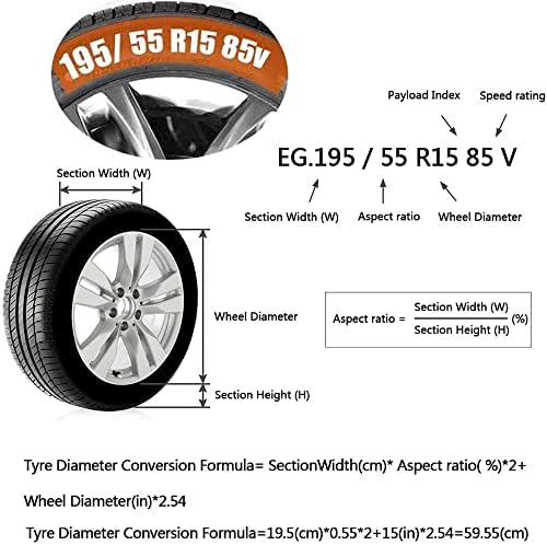 Tire Cover 4pcs Skyour Adjustable Waterproof Seasonal Spare Car Wheel Tire - Image 2