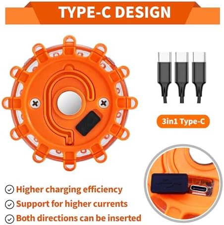 4 Pack LED Road Flares, Beacons - Image 3