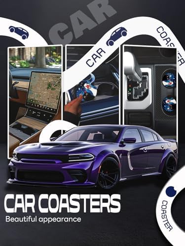 WOCOCN Car Coasters, Cup Holder Coasters - Image 4