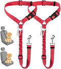 SlowTon Dog Seat Belt for Car, 2 Pack Dog Car Harness Seatbelt by SlowTon