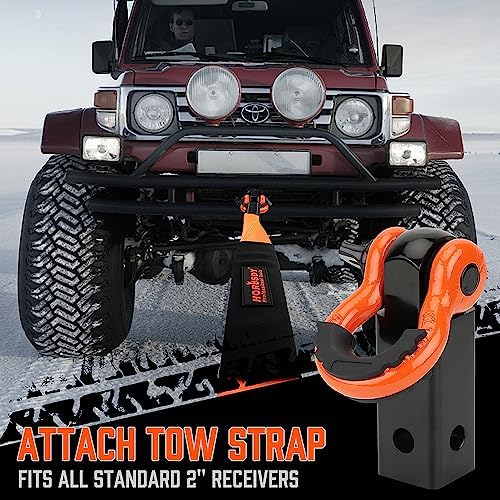 HORUSDY Nylon Heavy Duty Tow Strap Recovery Strap - Image 7