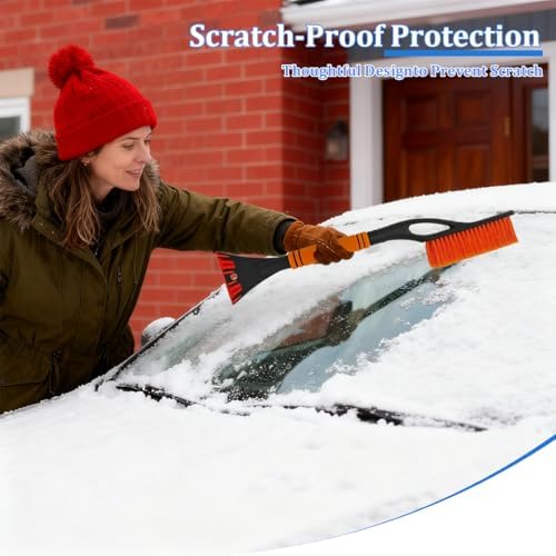 Car Snow Brush and Ice Scraper, Vehicle Windshield Scraper Deicer - Image 6
