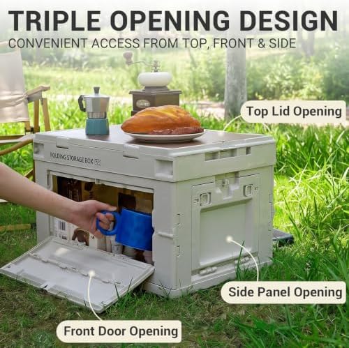 Industrial Folding Storage Container, Heavy Duty Plastic Storage Bins - Image 3