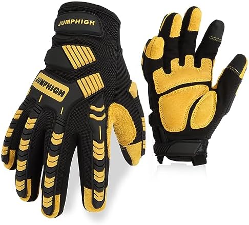 Impact Work Gloves, Mens Working Gloves by JUMPHIGH