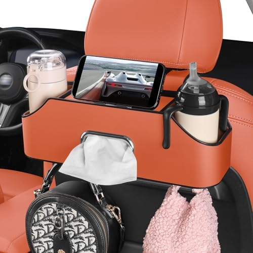 Car Seat Back Cup Holder, 4-in-1 Multifunctional Backseat Organizer by Sancaral