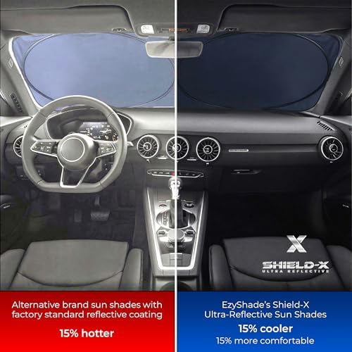 EzyShade Car Windshield Sun Shade. See Vehicle Size-Chart. Small Size - Image 2